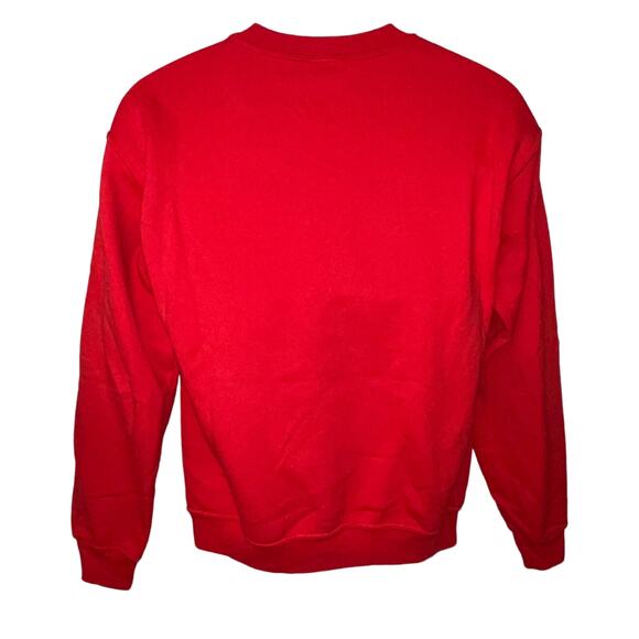 Gildan MERRY CHRISTMAS YA FILTHY ANIMAL Ugly Christmas Sweatshirt Size Small - Picture 2 of 3